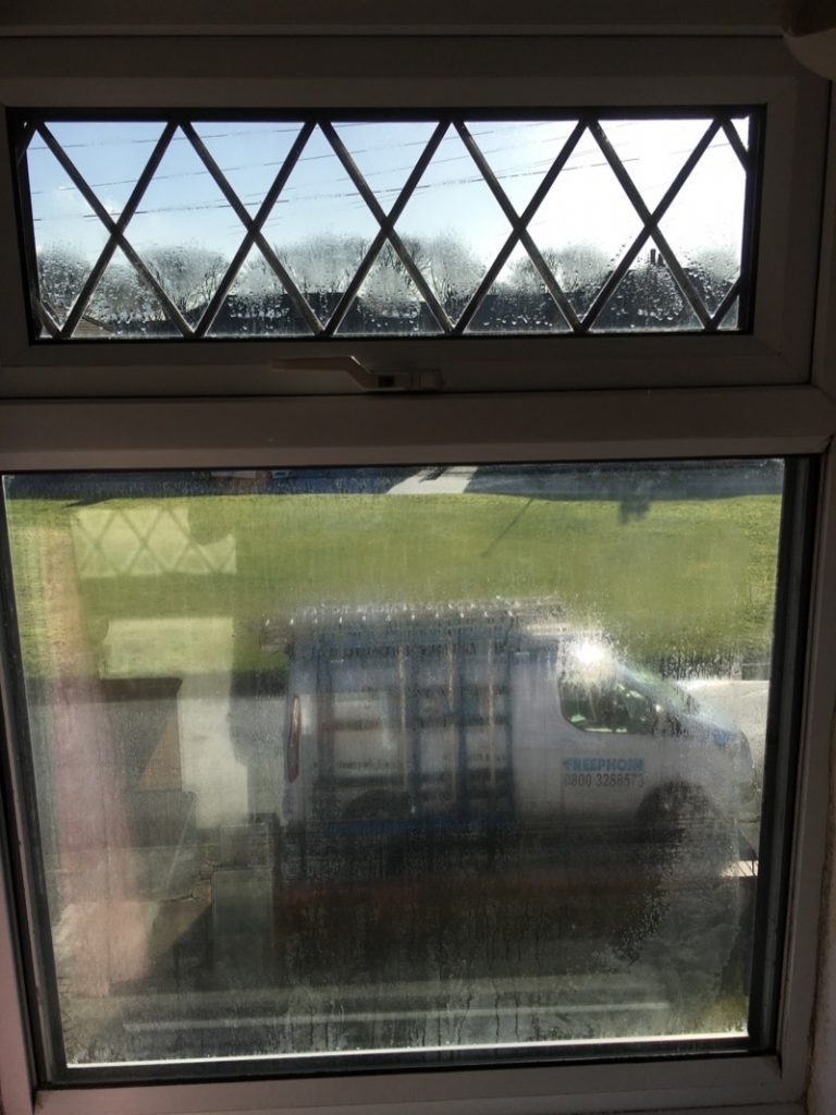 Condensation Between Double Glazed Windows in Leedsh